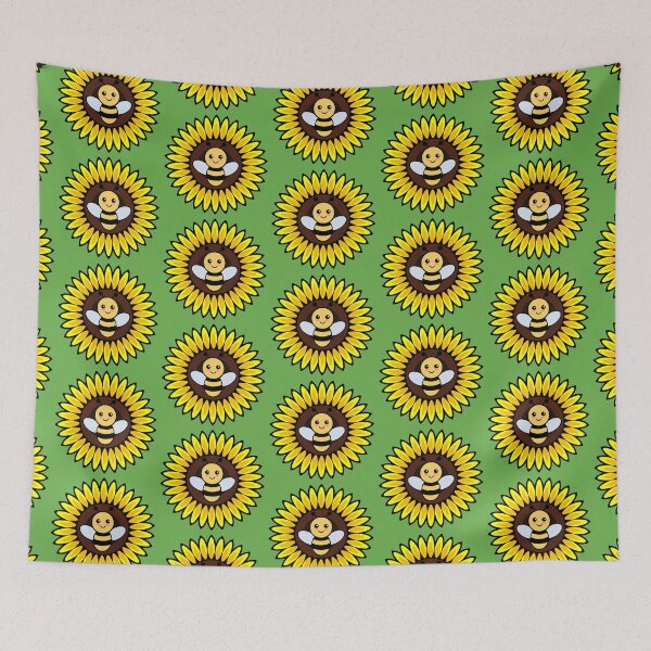 Item preview, bee on a sunflower designed and sold by 8thStreetDesign.