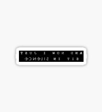 Twenty One Pilots Sit In Silence Cropped Sticker
