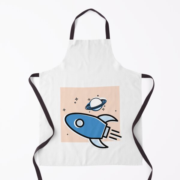 Item preview, Blue rocket, space, planet designed and sold by gllemm.