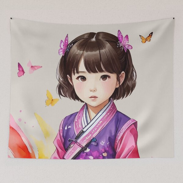 Item preview, Butterfly and young kid#73 designed and sold by YDIX.