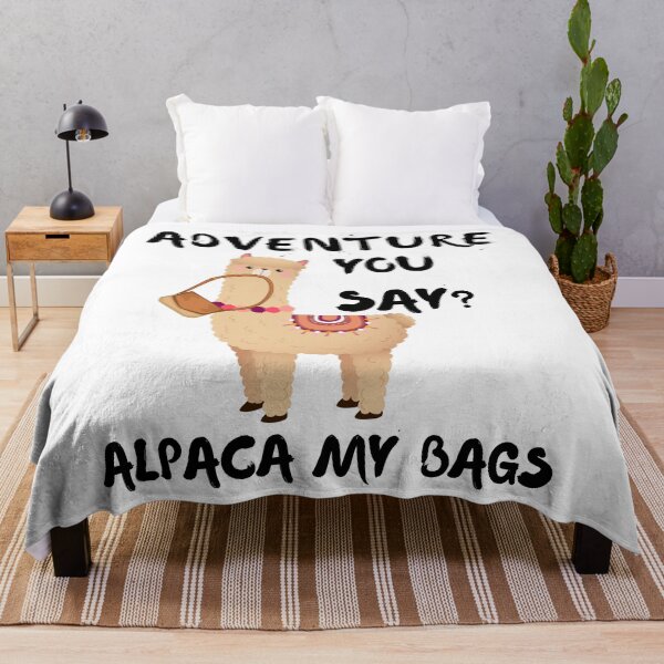 Item preview, Adventure you Say Alpaca My Bags, cute alpaca art designed and sold by artfartzzz.