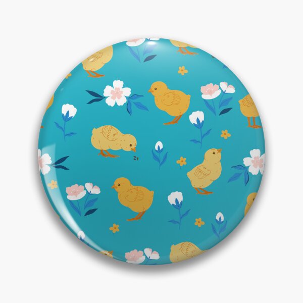 Item preview, baby chickens and flowers designed and sold by burbura.