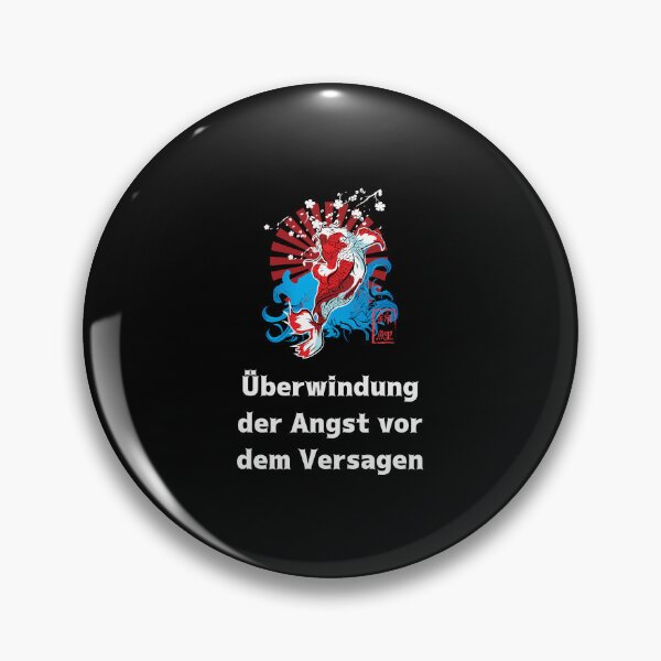 Item preview, "Überwindung der Angst vor dem Versagen" Goldfish Illustration Minimalist Design designed and sold by RM-Journey.