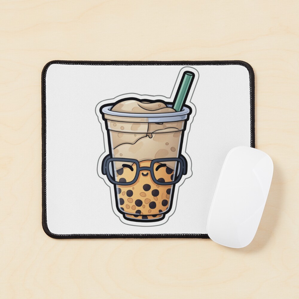 Boba milk tea with glasses Poster for Sale by c4k5llc