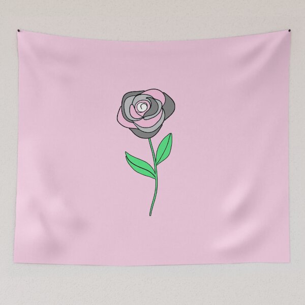 Item preview, Subtle Demigirl Pride Rose designed and sold by everything4eva.