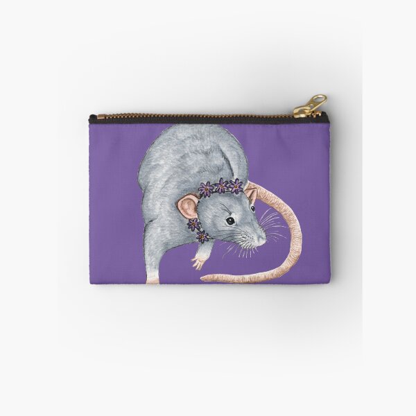 Item preview, Grey Rat with Flowers designed and sold by WolfySilver.