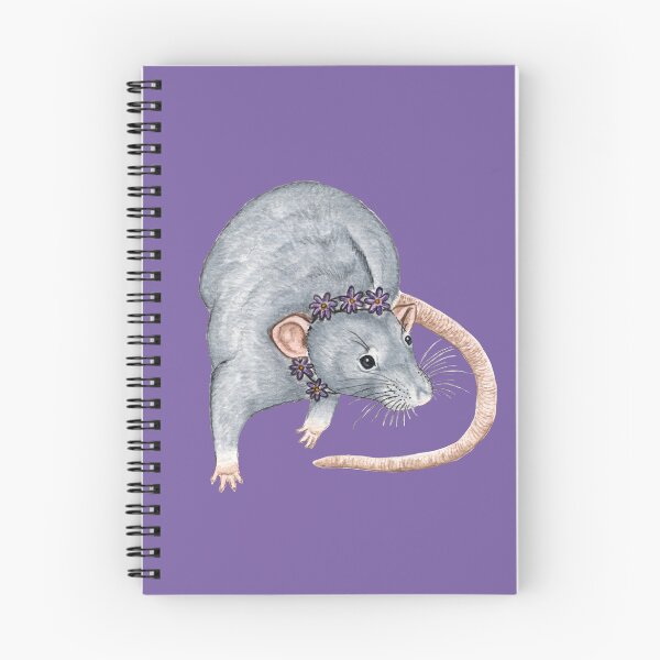 Item preview, Grey Rat with Flowers designed and sold by WolfySilver.