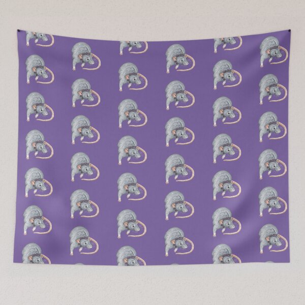 Item preview, Grey Rat with Flowers designed and sold by WolfySilver.