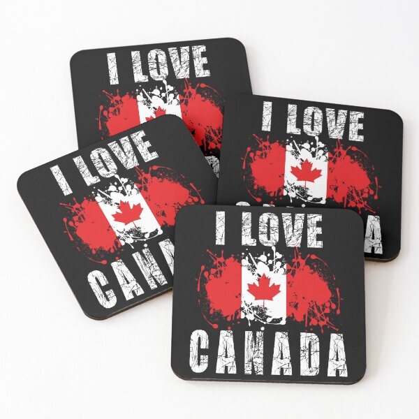 Item preview, I Love Canada Flag Art-| GIFT FOR CANADA LOVERS | CANADA LOVERS COLORFUL  designed and sold by al21ex.