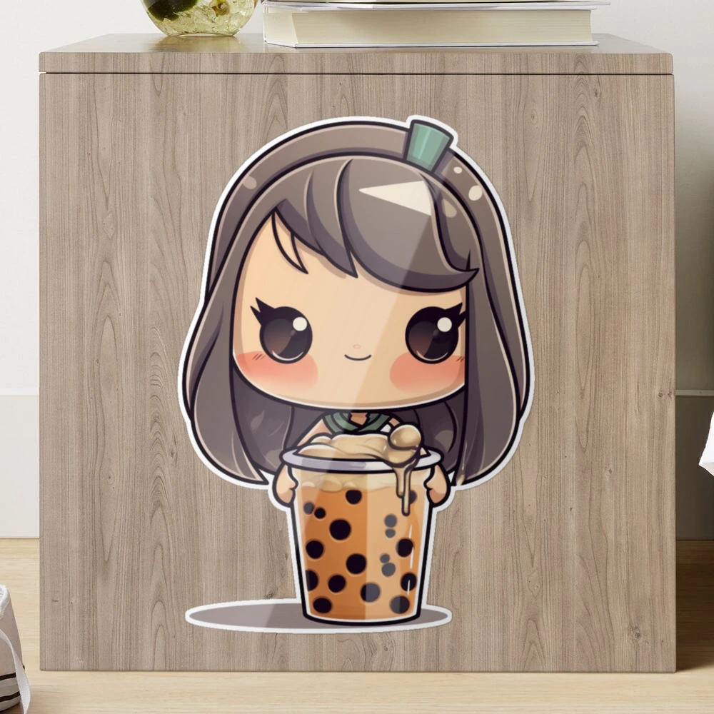 Chibi Tea Set Anime Style Graphic · Creative Fabrica