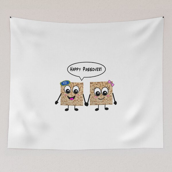 Item preview, Happy Passover Cute Matzot - Cartoon Smiling Matzo for Pesach designed and sold by inspirationzgal.