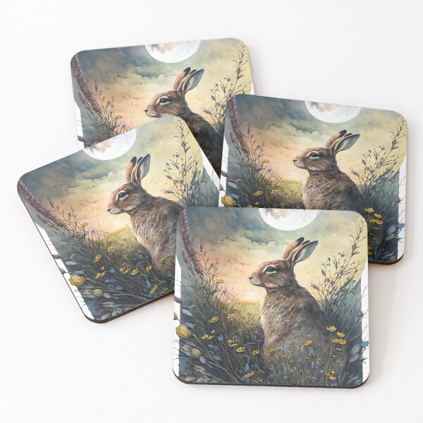 Item preview, Golden Valley Hares 06 designed and sold by artgoldenvalley.