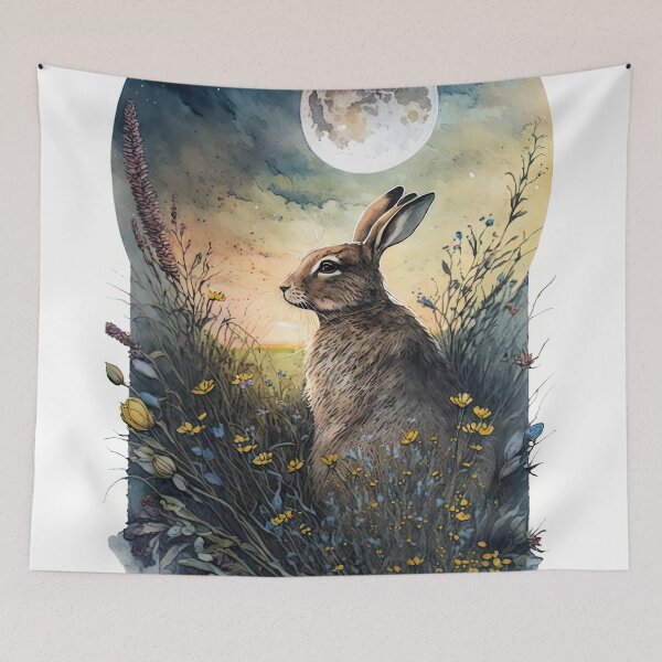 Item preview, Golden Valley Hares 06 designed and sold by artgoldenvalley.