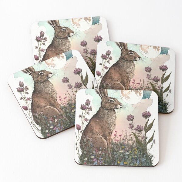 Item preview, Golden Valley Hares 07 designed and sold by artgoldenvalley.