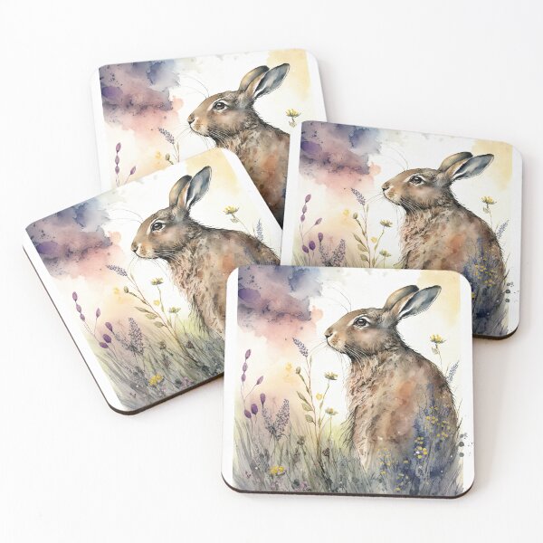 Item preview, Golden Valley Hares 10 designed and sold by artgoldenvalley.