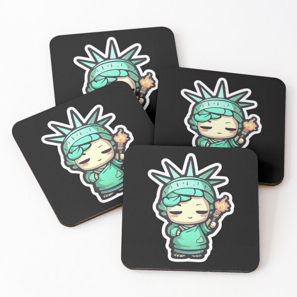 Item preview, Statue of Liberty Kawaii Chibi Style designed and sold by c4k5llc.