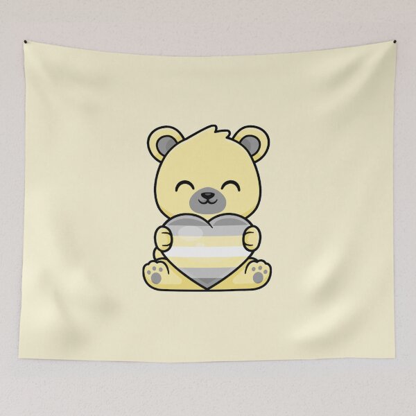 Item preview, Yellow Demigender Pride Bear designed and sold by everything4eva.