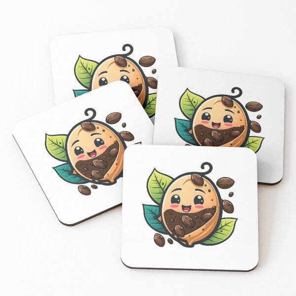 Item preview, cute coffee bean designed and sold by NickLivin.