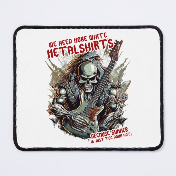 Item preview, Metal shirt white design designed and sold by Shaani.