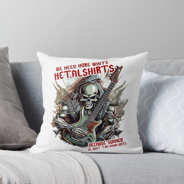 Item preview, Metal shirt white design designed and sold by Shaani.