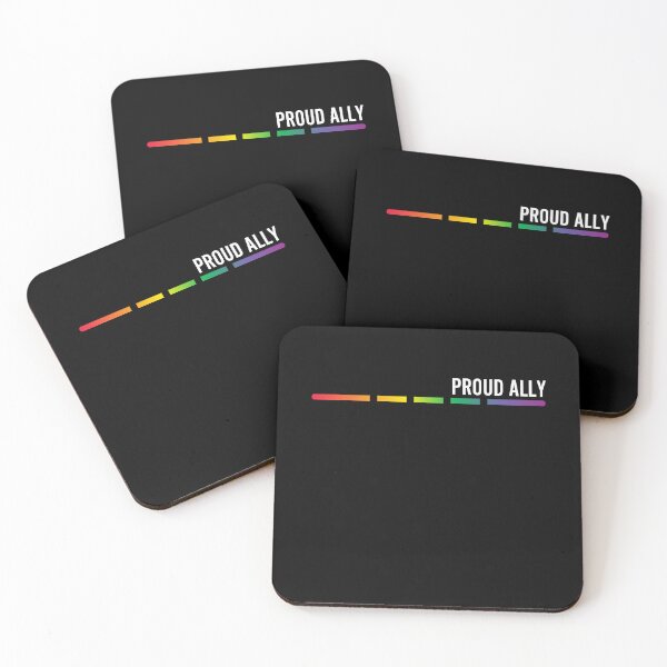 Item preview, Proud Ally Pride LGBTQ, Pride Month, Minimal Rainbow  designed and sold by Sarocha Kaewsanod.