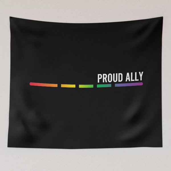 Item preview, Proud Ally Pride LGBTQ, Pride Month, Minimal Rainbow  designed and sold by Sarocha Kaewsanod.