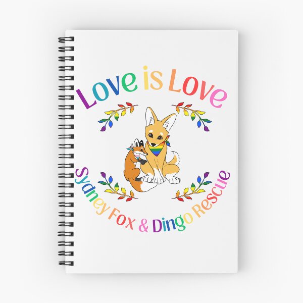 Item preview, Love is Love Pride Fox and Dingo Rescue Design designed and sold by Sydney Fox and Dingo  Rescue.