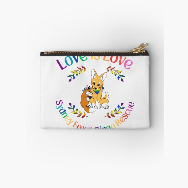 Item preview, Love is Love Pride Fox and Dingo Rescue Design designed and sold by Sydney Fox and Dingo  Rescue.