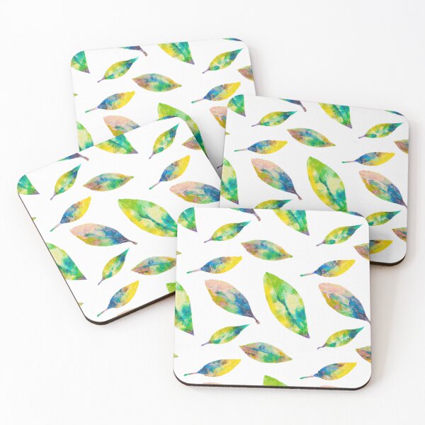 Item preview, Green Leaves Pattern - Solid Watercolor designed and sold by The Iconic Minimalist.