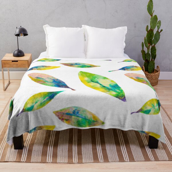 Item preview, Green Leaves Pattern - Solid Watercolor designed and sold by The Iconic Minimalist.