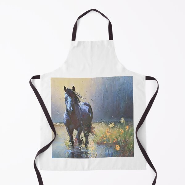 Item preview, water, flowers and horse designed and sold by bogfl.