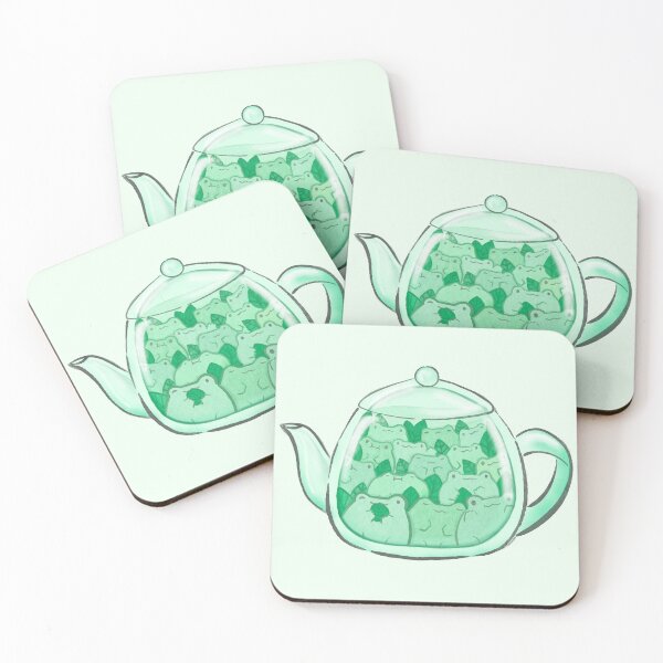 Item preview, Froggy peppermint tea pot designed and sold by IcyBubblegum.