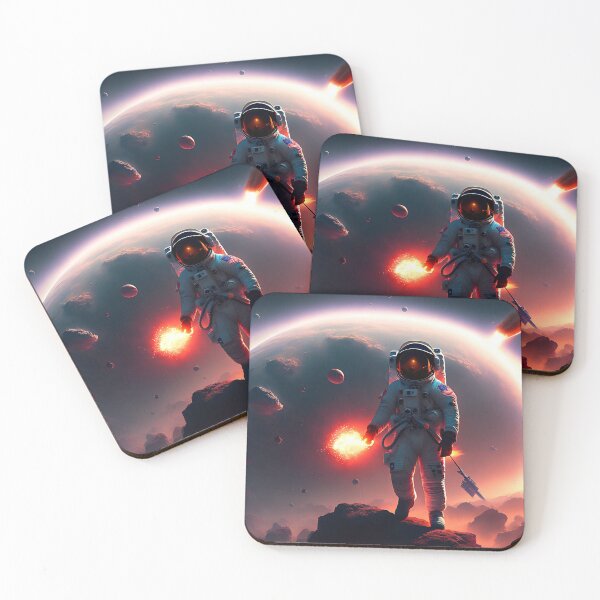 Item preview, Astronaut Standing on Asteroids designed and sold by Space-Wear.