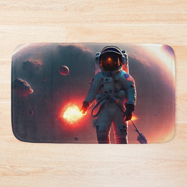 Item preview, Astronaut Standing on Asteroids designed and sold by Space-Wear.