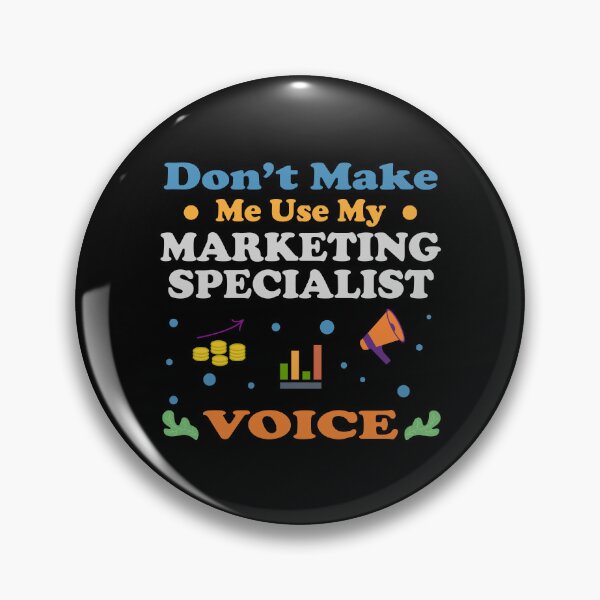 Item preview, Dont make me use my marketing specialist voice, vintage, funny ninja marketing specialist job ,marketing specialist humor, marketing specialist joke,meme, designed and sold by SGS-.