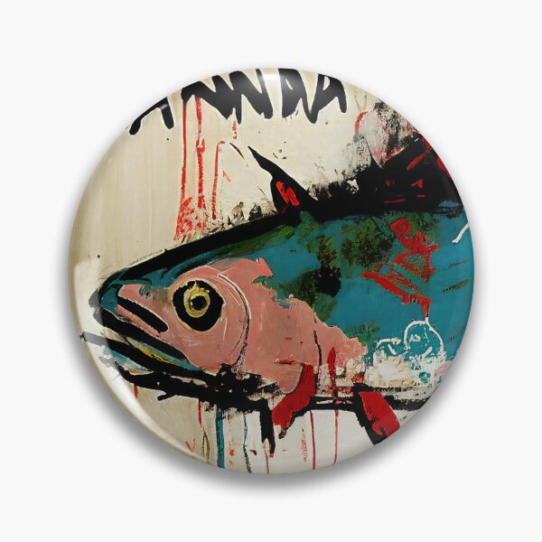 Artikelvorschau, Bunter Thunfisch in neoexpressionistischer Stilmalerei entworfen und verkauft von WalterWhatFace.