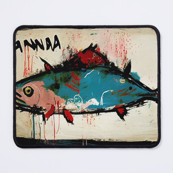 Item preview, Colorful Tuna in Neo-Expressionist Style Painting designed and sold by WalterWhatFace.