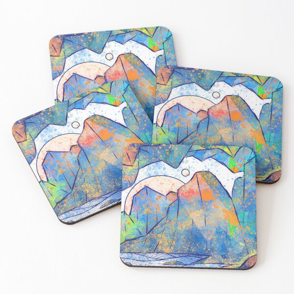 Item preview, Ocean space cliffs designed and sold by Swadeillustrations.
