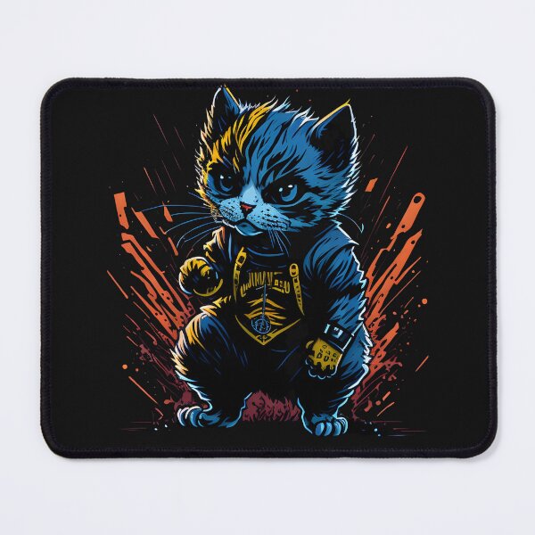 Item preview, Cat Daddy Black Cat Vintage Eighties Style Cat Retro V - Our Funny & Cute Cat Design designed and sold by Chromatic-Art.