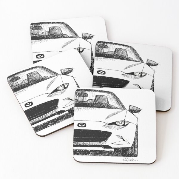 Item preview, My drawing of the Japanese roadster car ND designed and sold by designjaag.