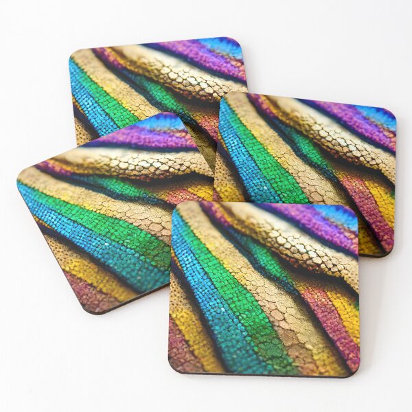 Item preview, Abstract colorful snake skin, golden scales designed and sold by salarkoshop.