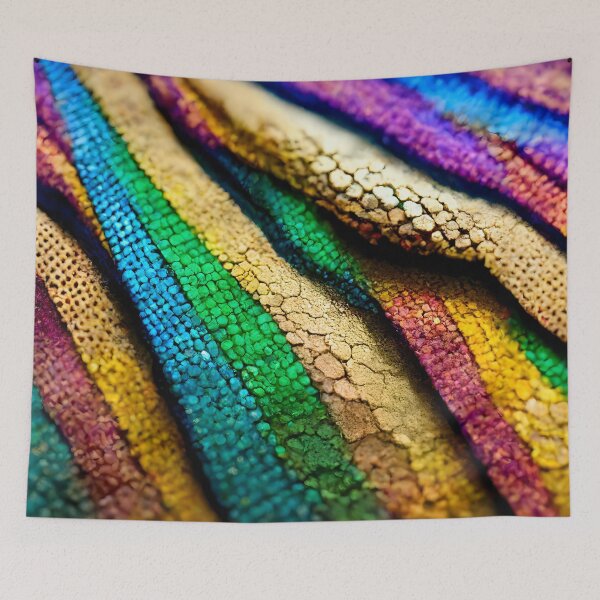 Item preview, Abstract colorful snake skin, golden scales designed and sold by salarkoshop.