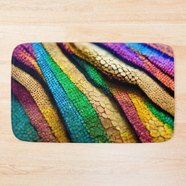 Item preview, Abstract colorful snake skin, golden scales designed and sold by salarkoshop.