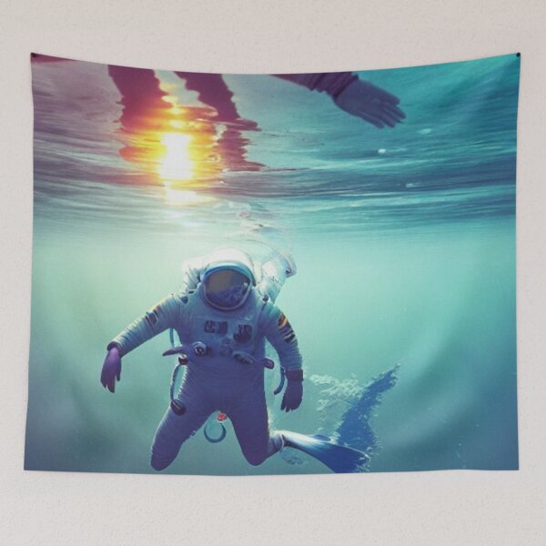 Item preview, Astronaut Swimming Underwater designed and sold by Space-Wear.