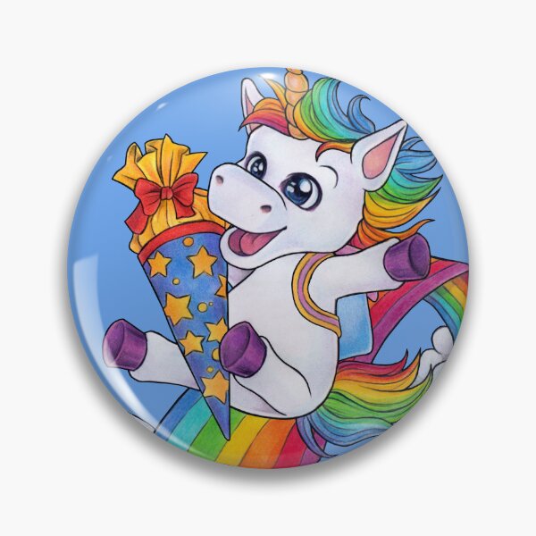 Item preview, Cute unicorn school schoolkid with candy cone designed and sold by ZadzeneaArt.