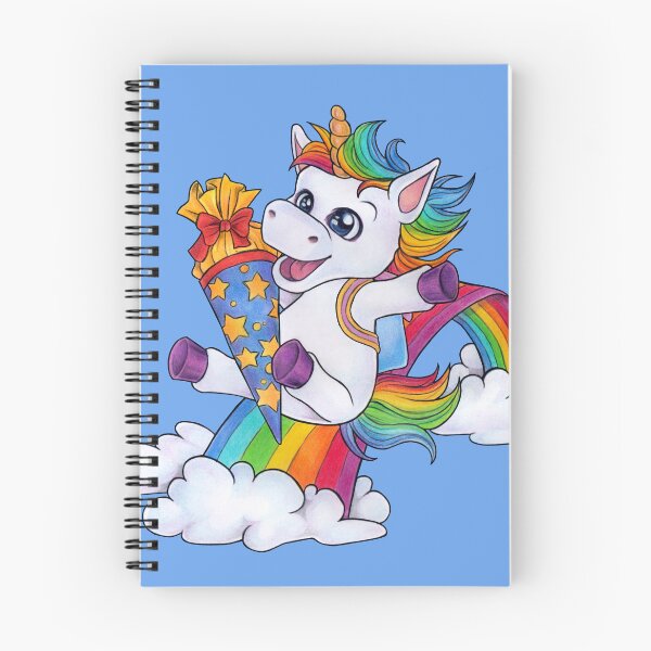 Item preview, Cute unicorn school schoolkid with candy cone designed and sold by ZadzeneaArt.