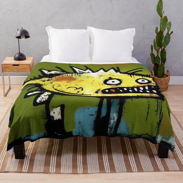 Item preview, Vibrant Puffer Fish in Yellow and Green Neo-Expressionist Painting designed and sold by WalterWhatFace.