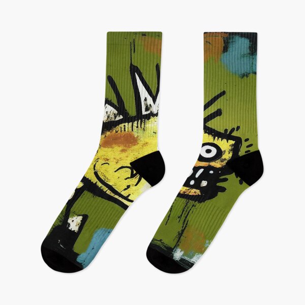 Item preview, Vibrant Puffer Fish in Yellow and Green Neo-Expressionist Painting designed and sold by WalterWhatFace.