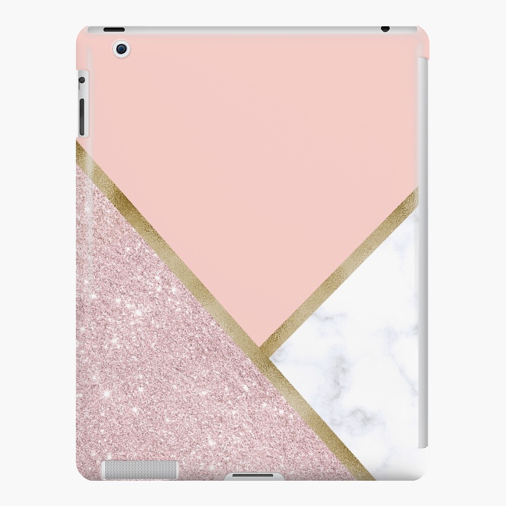 Elegant girly rose gold glitter white marble pink Case-Mate iPhone