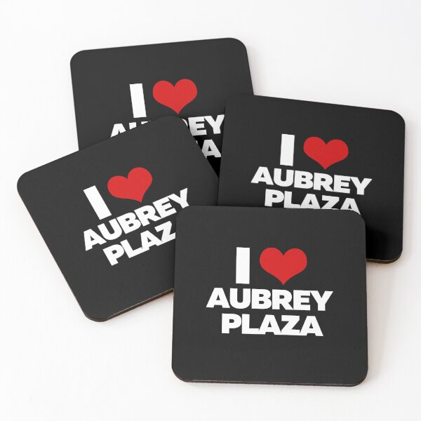 Item preview, I Love Aubrey Plaza (White Text) designed and sold by theartcreatore.